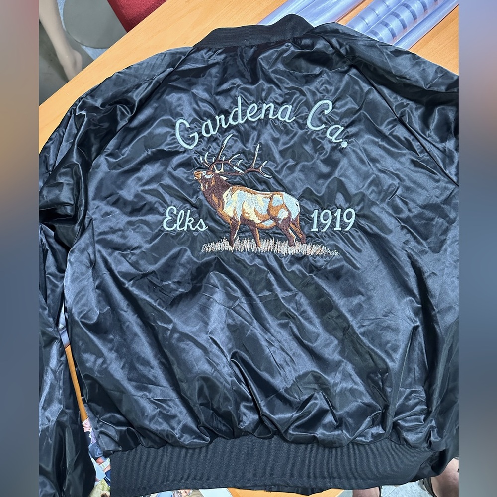 Vintage Embroidered Coaches Jacket, Gardena Elks with name “Dave”